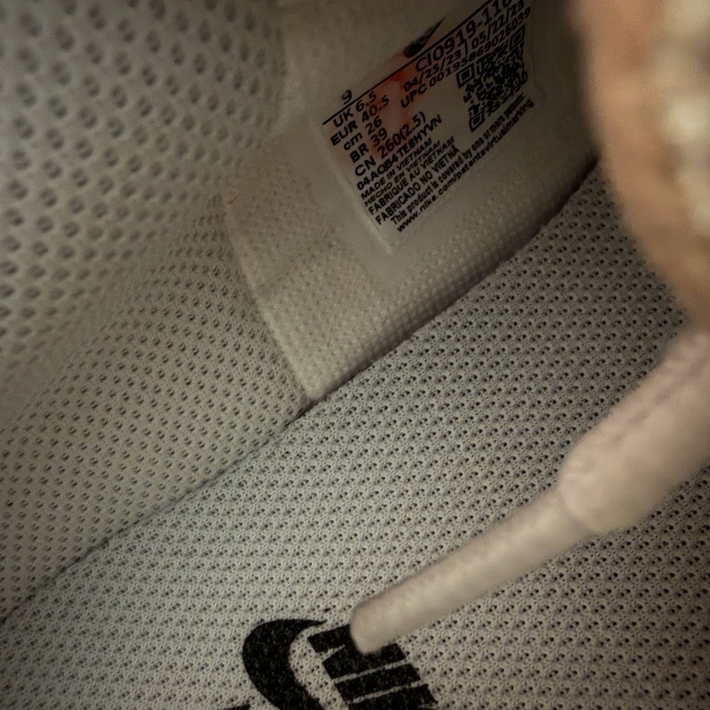 NIKE Women’s Air Force 1 Low Shadow Fossil Sail Light Bone Sneakers - Picture 7 of 7